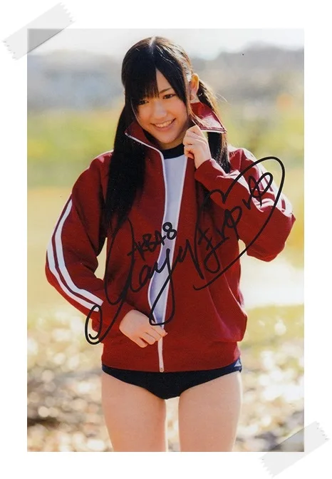 AKB48 Mayuyu фотография с автографом 4*6 дюймов Бесплатная доставка 02 2017|freeshipping| |