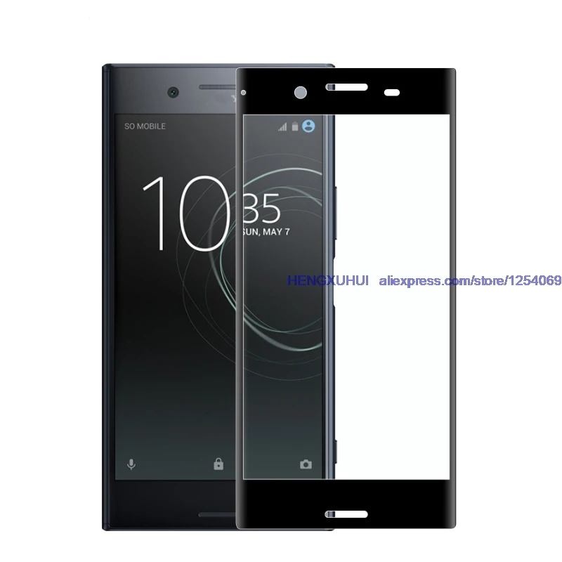 

Glass Film For Sony Xperia XZ Premium ,XZS 3D Edge Carbon Fiber and 9H Tempered Glass Full coverage Full Glued Protective