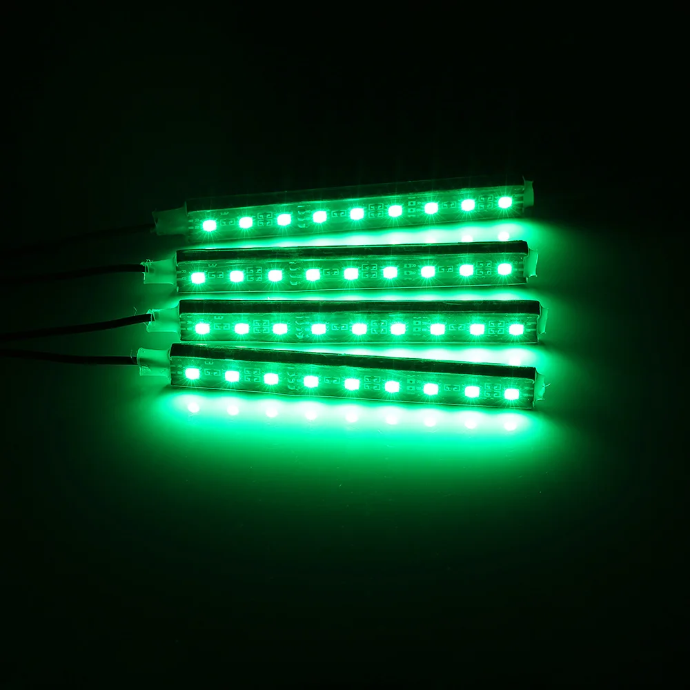 4в1 автомобильный RGB светодиодный светильник с управлением через приложение для стайлинга автомобиля декоративные атмосферные лампы Автомобильный интерьерный светильник с приложением 12 В