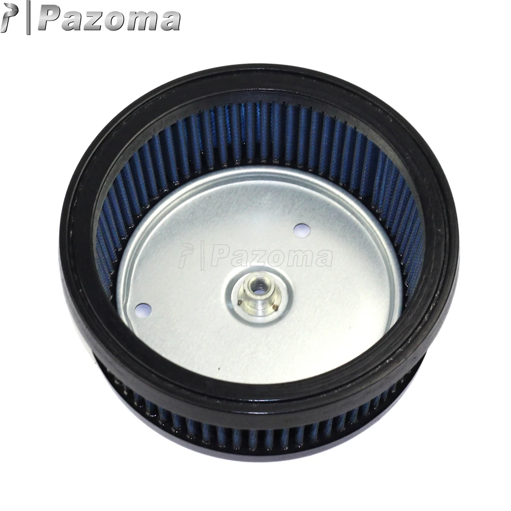 Воздушный фильтр для мотоцикла синий сменный воздухозаборник Harley Road King Street Electra