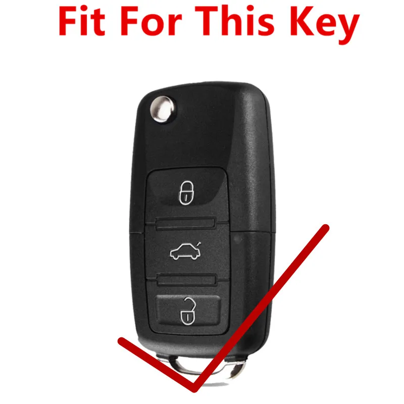 Защитный чехол для брелока FLYBETTER из натуральной кожи 3 кнопки Vw Jetta/MK6/Tiguan/Golf 4 5