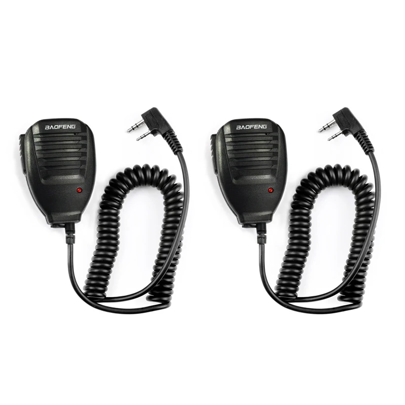 2 шт. BaoFeng микрофон Микрофон PTT рация аксессуары ручной для UV 5R BF 888S 82 GT 3 F8