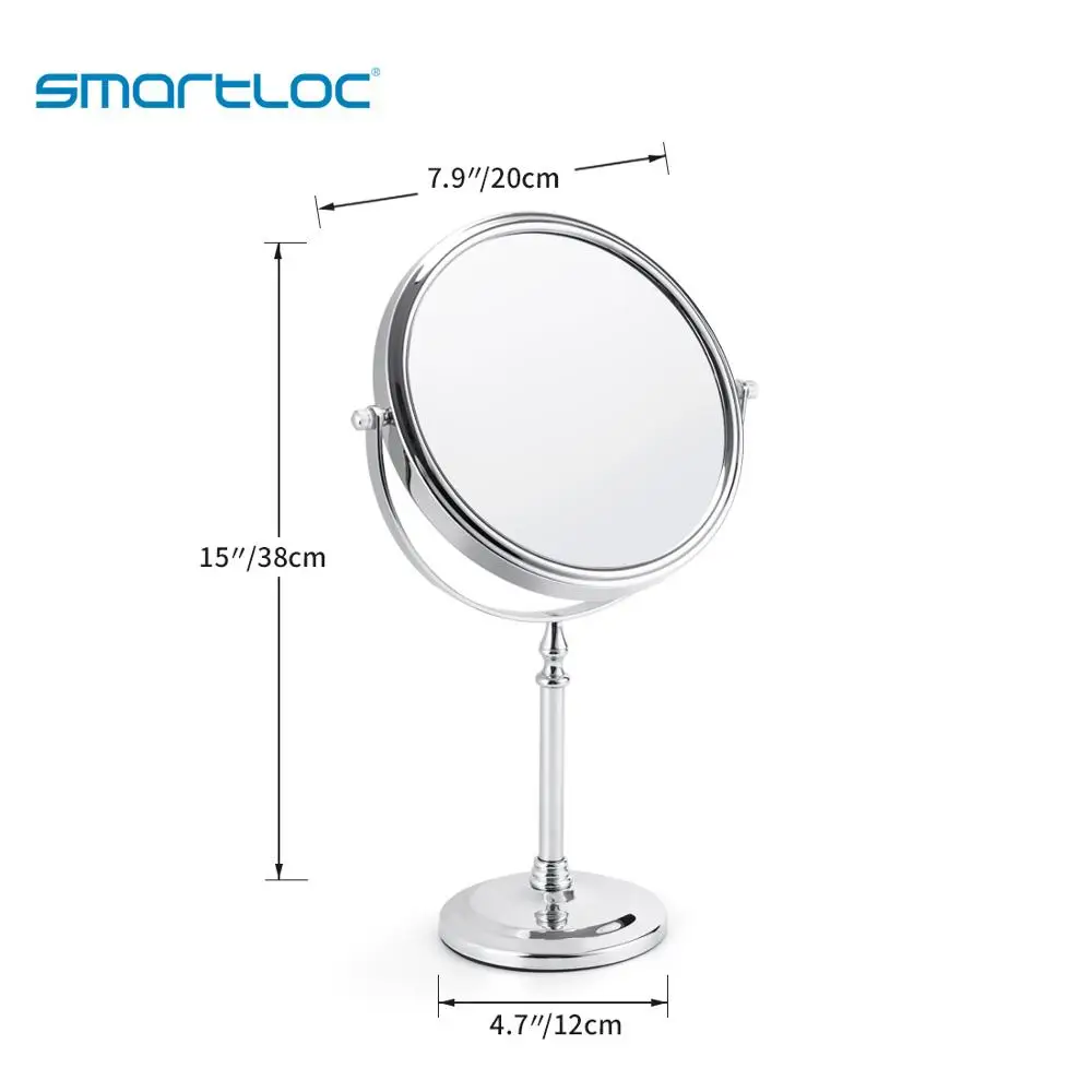 Smartloc 20 см 2-сторонняя железная подставка искусственное зеркало для ванной