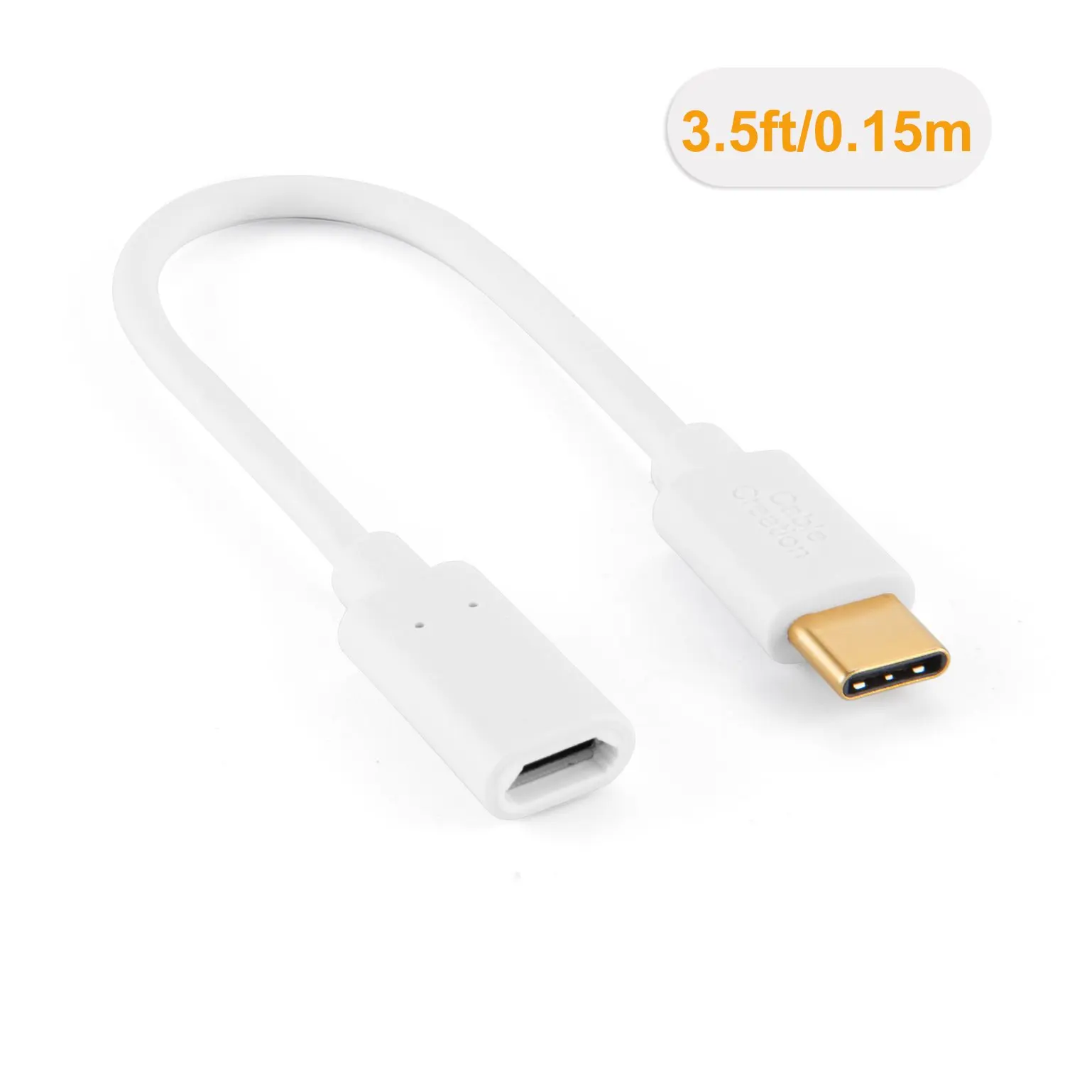 JORINDO 56K Ом Сопротивление типа C (USB C) к USB 2 0 Micro Женский Кабель адаптер [2 шт] (белый +