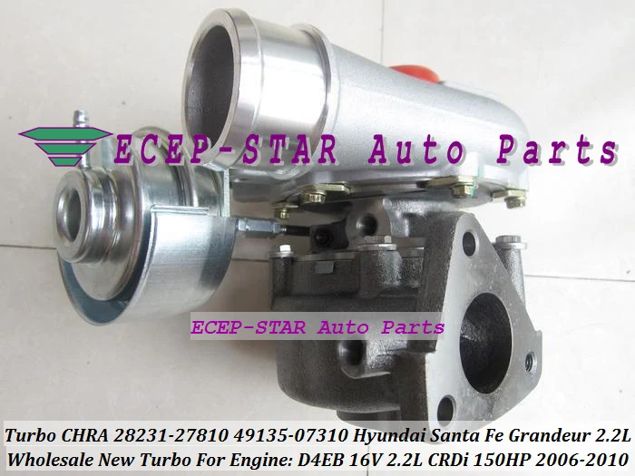 TF035 28231 27810 49135 07312 27760 07410 27850 турбо для HYUNDAI Santa Fe Grandeur 2006 10 D4EB V 2.2L