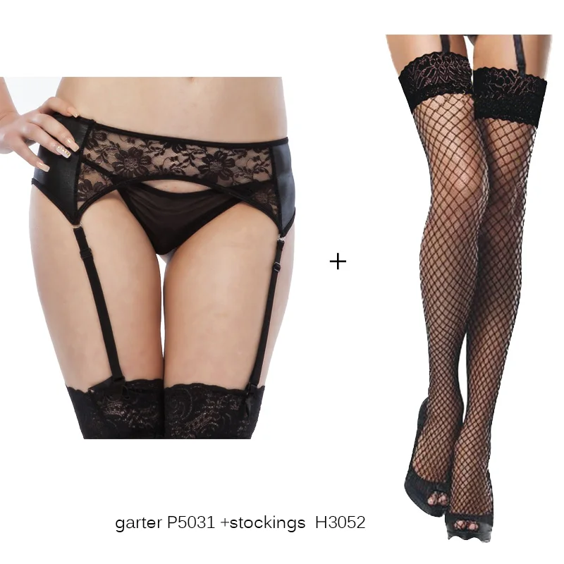 Лидер продаж ремень для чулок черного цвета 4 вида искусственная кожа кружевной