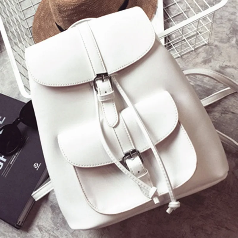 Сумки на шнурке из искусственной кожи Mochila Feminina рюкзак с несколькими отделениями