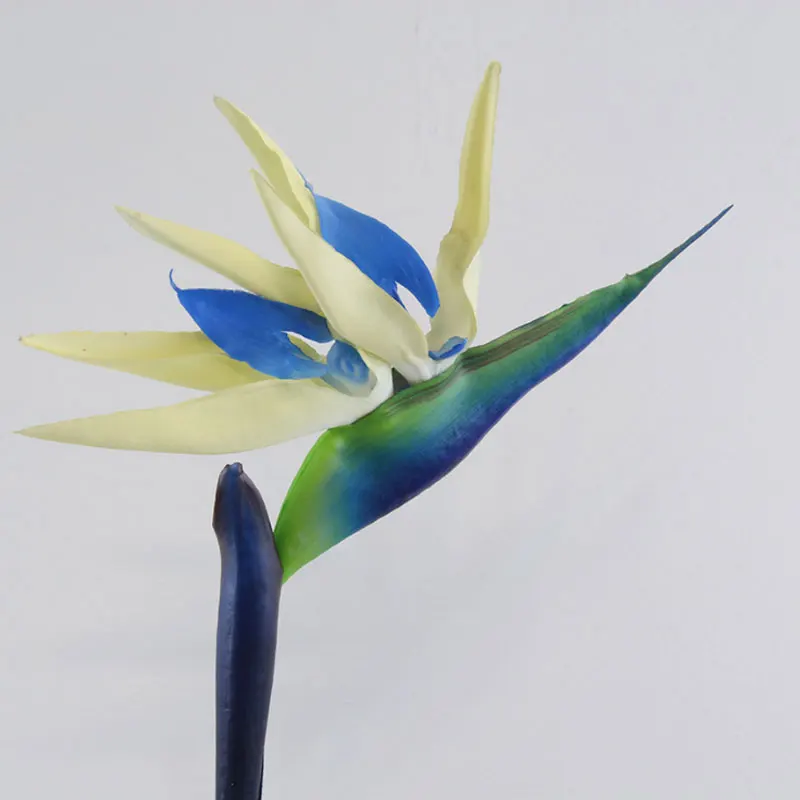 Искусственные цветы Strelitzia букет для свадебного стола Декор дешевые шелковые цветы для новогоднего рабочего стола Декор Желтый Красный 90 см
