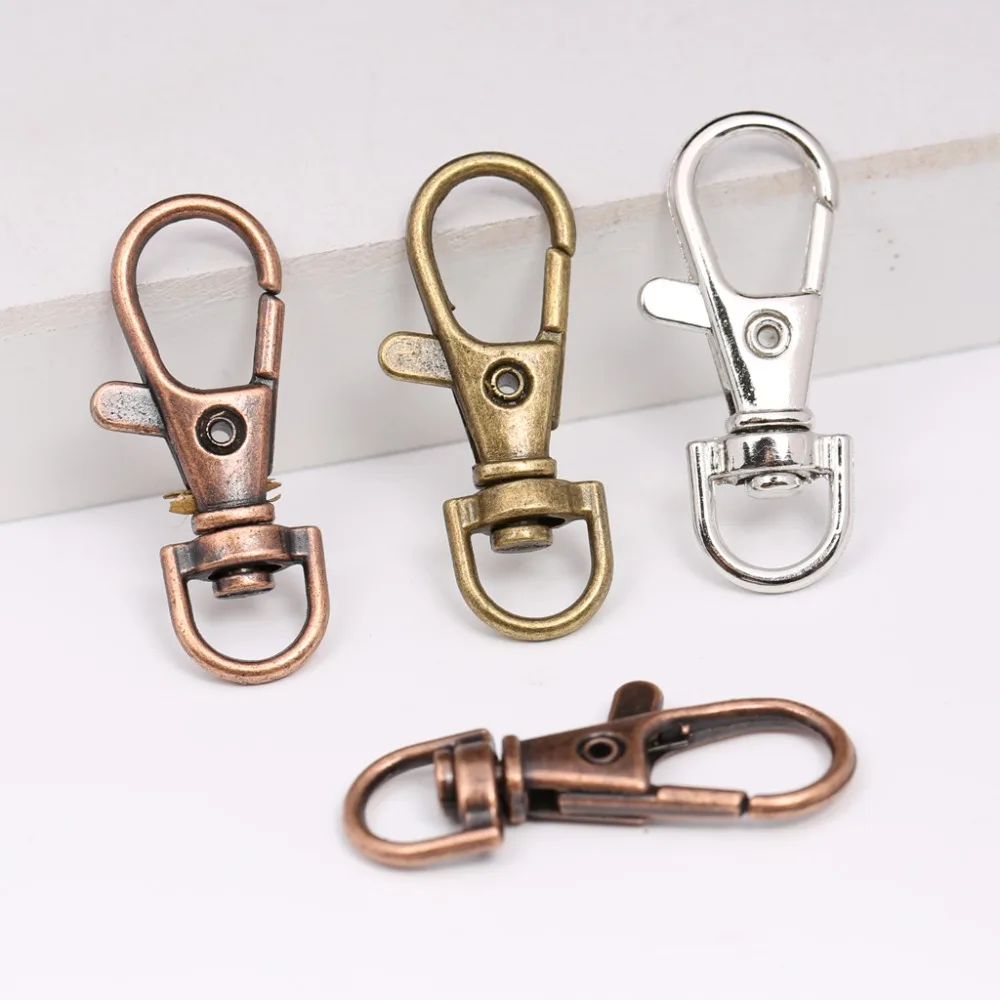 

Reidgaller 20 шт красная медь шарнирная застежка-Омар брелок diy крюк застежки для изготовления ключей