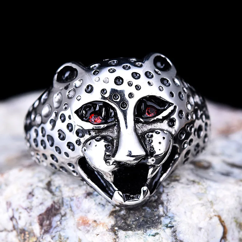 316L нержавеющая сталь готика панк серебро Резьба тяжелое большое кольцо байкер