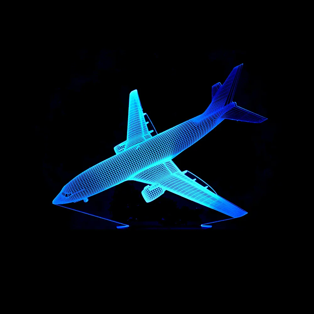 7 цветов Изменение 3d свет Новинка Luminaria De Mesa Led ночник для спальни лампа детей Usb