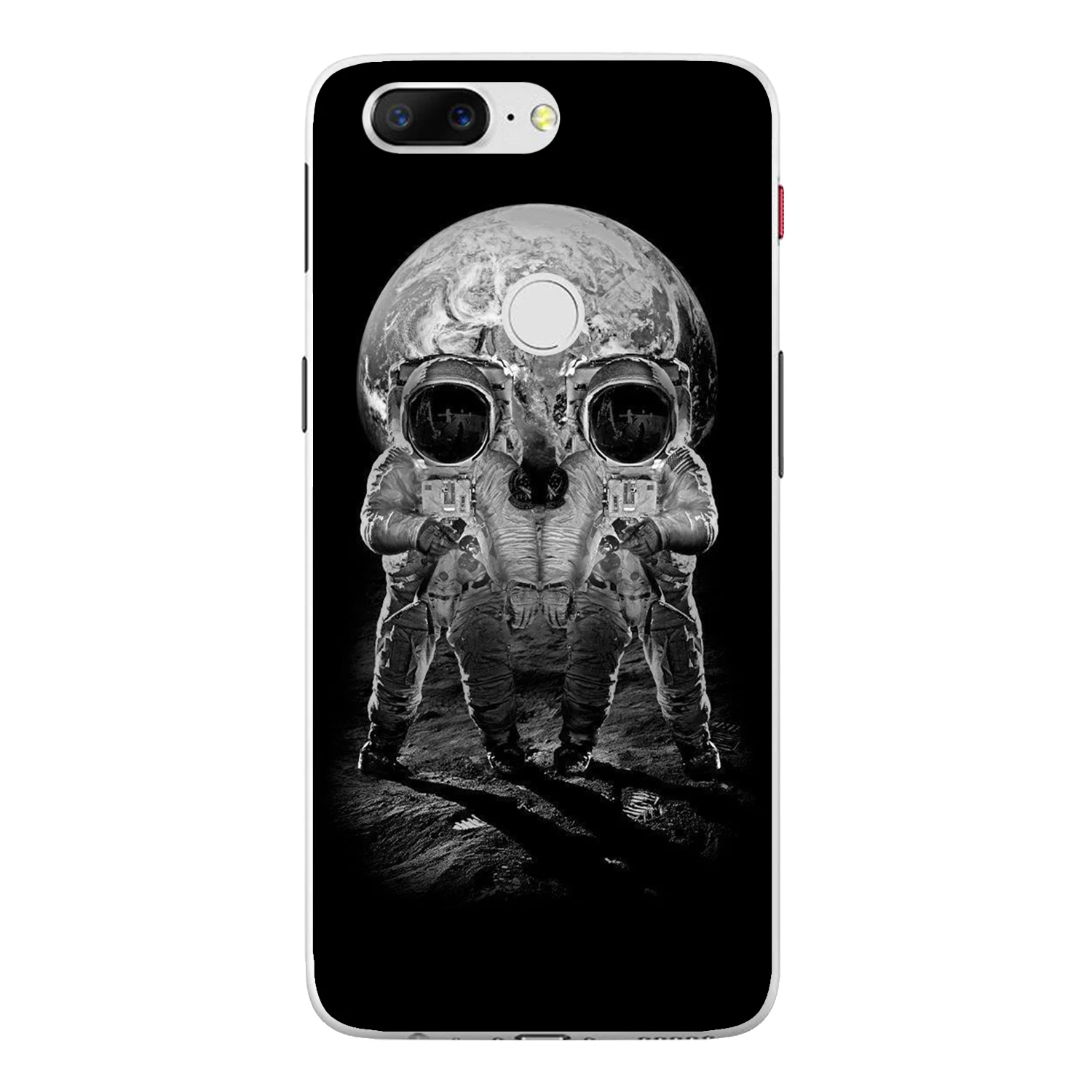 For Oneplus 5T Case Cover 6.01&quot Transparent Soft TPU Silicone Popular Cool Color Glasses Rose Flower Skull Painted Phone |
