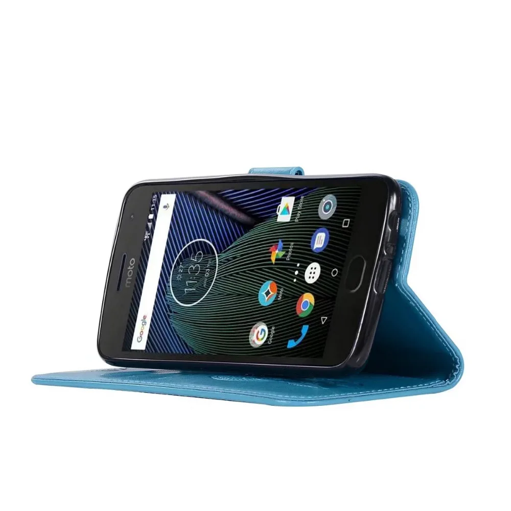 Винтажный чехол-кошелек effelon для Motorola Moto G5 Plus 5 2 дюйма флип-чехол из искусственной