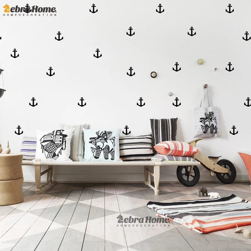 Маленький якорь стены Стикеры &quotсделай сам&quot для малышей домашний декор