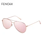 Солнцезащитные очки FENCHI женские для вождения Модные Розовые Винтажные Солнцезащитные очки Брендовые дизайнерские очки ретро зеркальные солнцезащитные очки для женщин