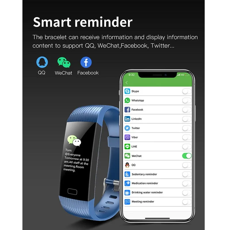 100% Original Z6 Pro Smart Bracelet Real-time Heart Rate Monitor Fitness Tracker Wristband Waterproof Blood Pressure Stopwatch |
