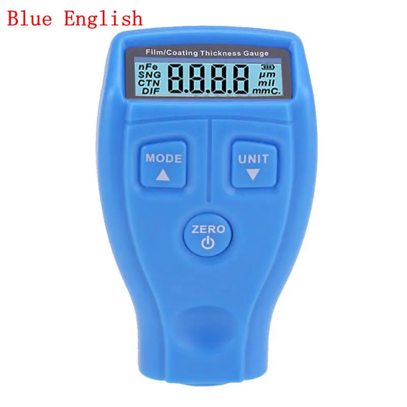 Blue English GM200 толщиномер, измеритель толщины покрытия автомобиля, измеритель толщины, тестер, ультразвуковая пленка для покрытия автомобиля, толщиномер, измеритель, инструменты - Цвет: Blue English