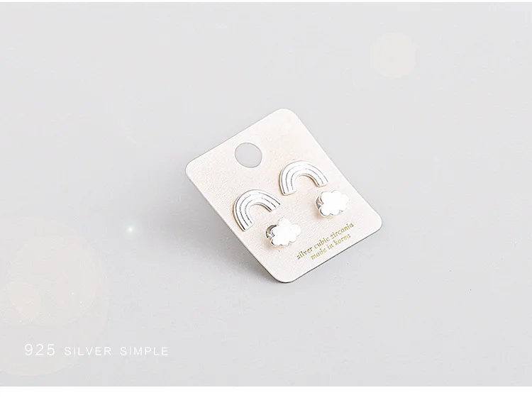 

Newest Style Free Shipping Fashion Sterling Silver 925 Stud Earrings Clouds Earrings Jewelry Pendientes Brincos