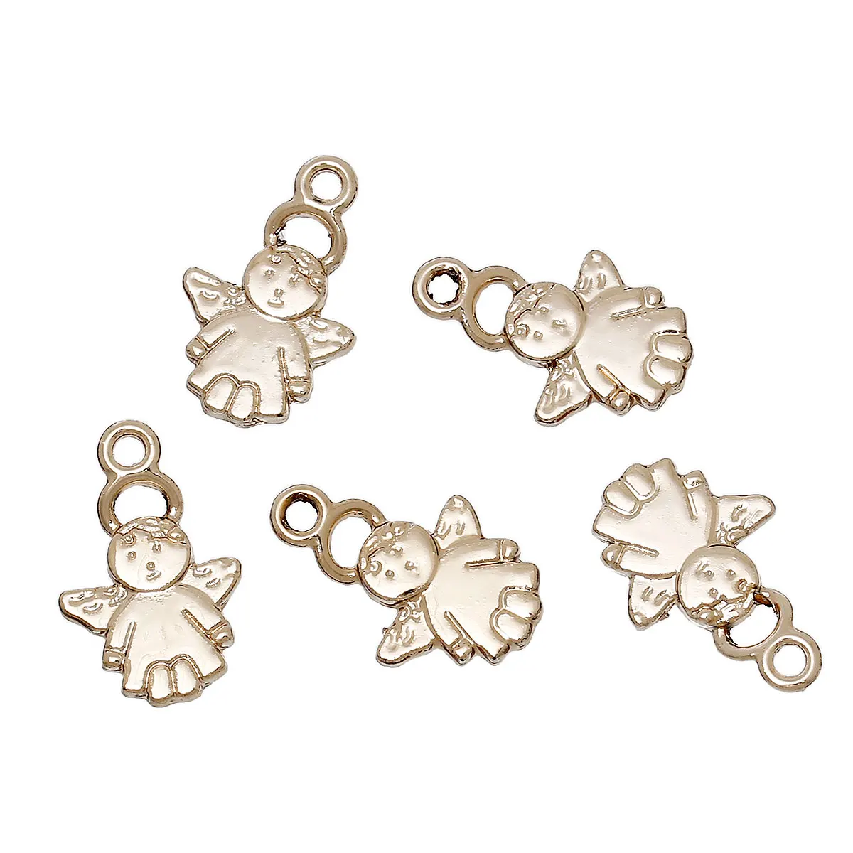DoreenBeads подвески из цинкового сплава с подвеской Angel Rose golden 19 мм (6/8 &quot) x 12 (4/8&quot) 2 шт.
