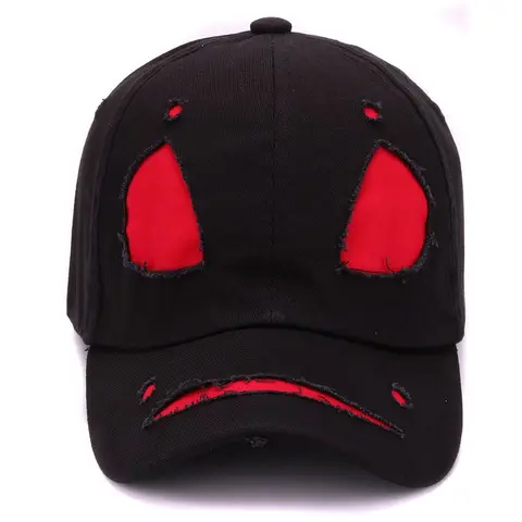 Хлопковая кепка HATLANDER с изображением дьявола, бейсбольная кепка с маской монстра для мужчин и женщин