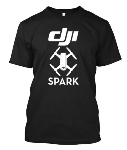 Dji Spark Drone НОВЫЙ логотип на заказ Мужская футболка Новая мужская Модный популярный
