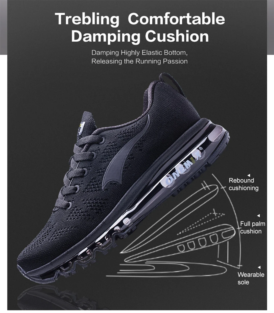 ONEMIX мужские кроссовки для женщин Красивые Zapatillas спортивные кроссовки черные спортивные с воздушной подушкой уличные беговые кроссовки для ходьбы