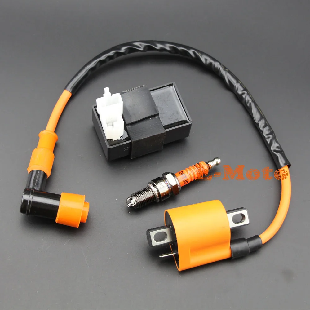 Производительность гонки катушки зажигания CDI 3 электроды свечи D8TC D8TJC CG 125CC 150CC 200CC