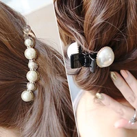 1 pcs korean japan style retro vintage women pearl crystal rhinestone mini crown hair claw hair barrette clips hair accessories