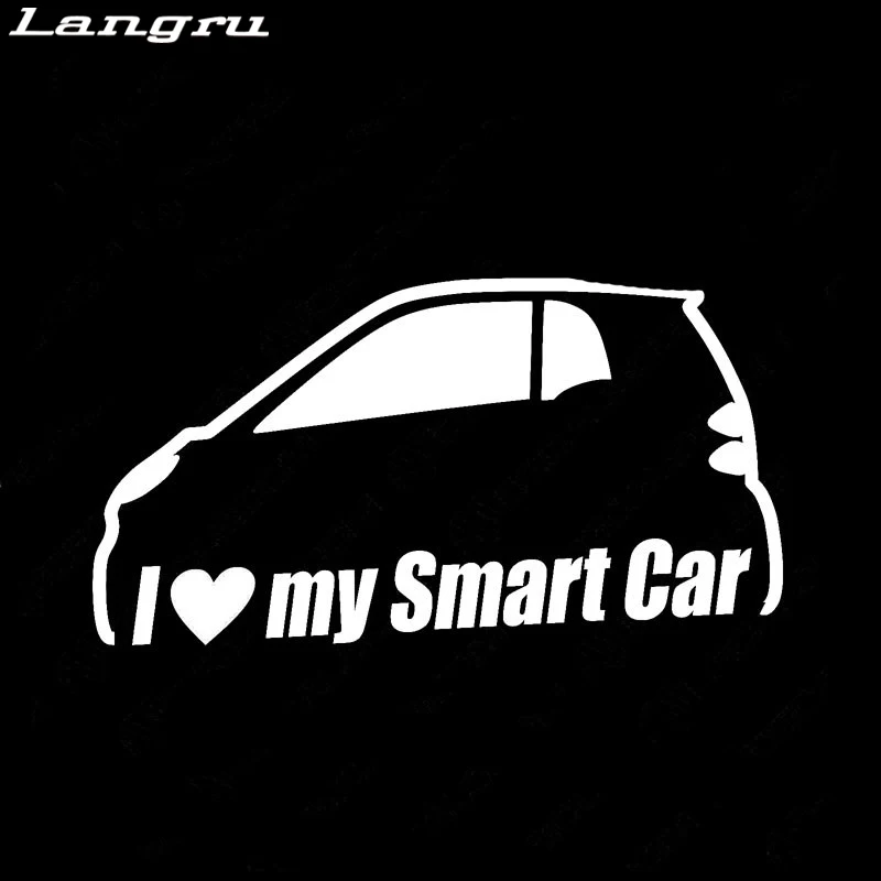 Langru I love my Smart Car Bumper Window Vinyl Sticker Decals Fortwo Cute Jdm | Автомобили и мотоциклы