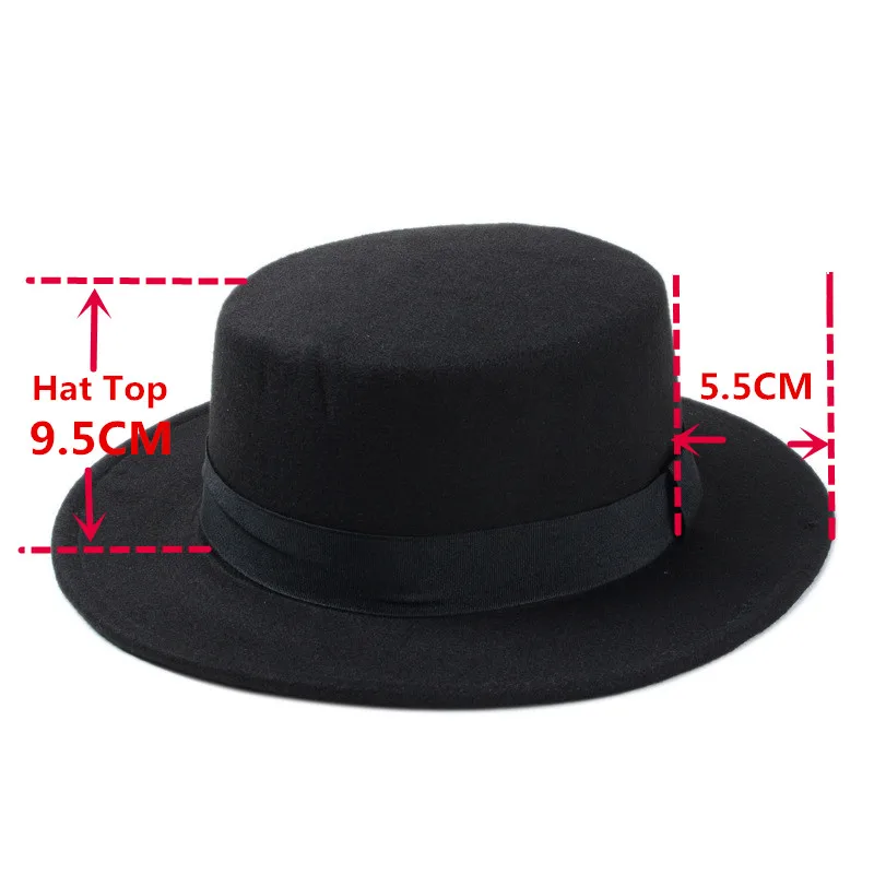 Мягкая фетровая шляпа с широкими полями|top hat|flat top hatchapeu de feltro |
