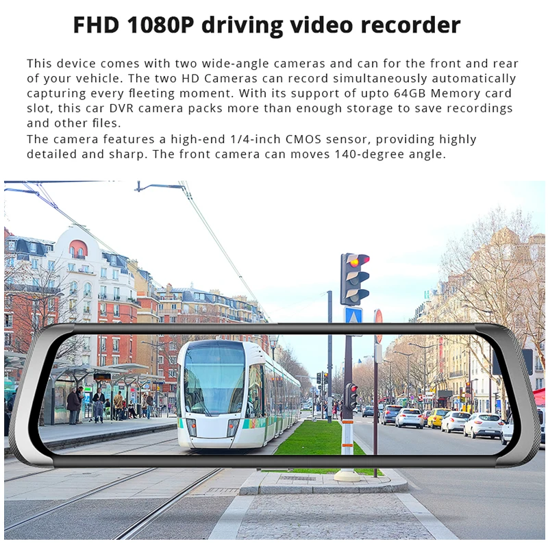 Jiluxing D06S 1" 4G Автомобильный видеорегистратор 1080P gps-навигация автомобильные камеры зеркало Android WIFI Bluetooth Две камеры видеорегистратор ночного видения
