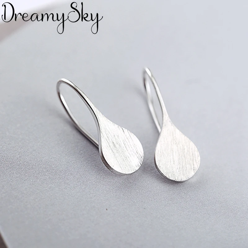 Женские серьги с листьями DreamySky Винтажные из настоящего серебра 100% пробы в