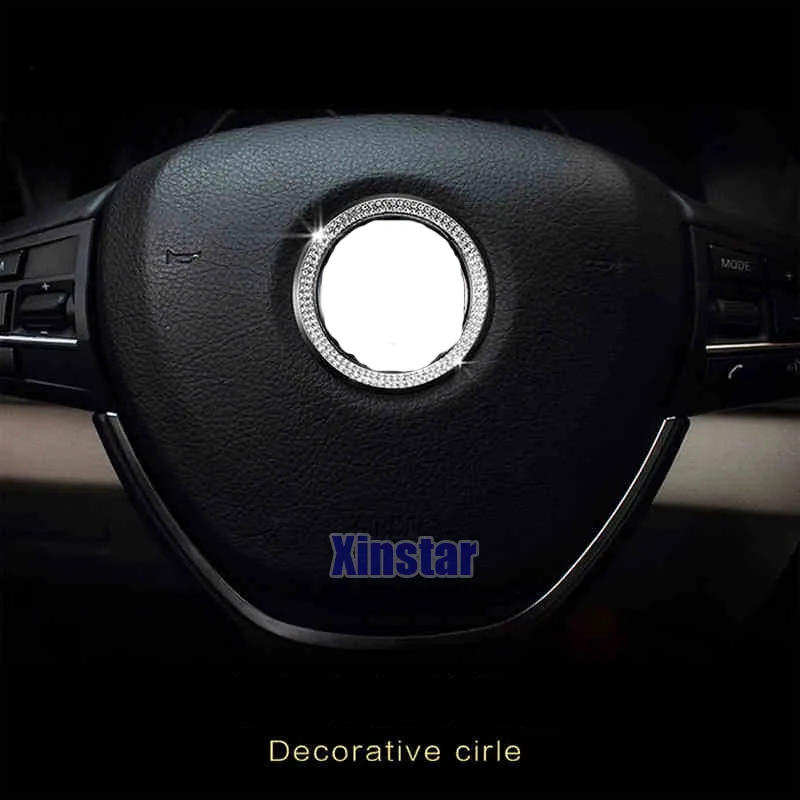 

Diamand car steering wheel badge sticker for BMW F30 F10 E36 E46 E60 E90 E70 E71