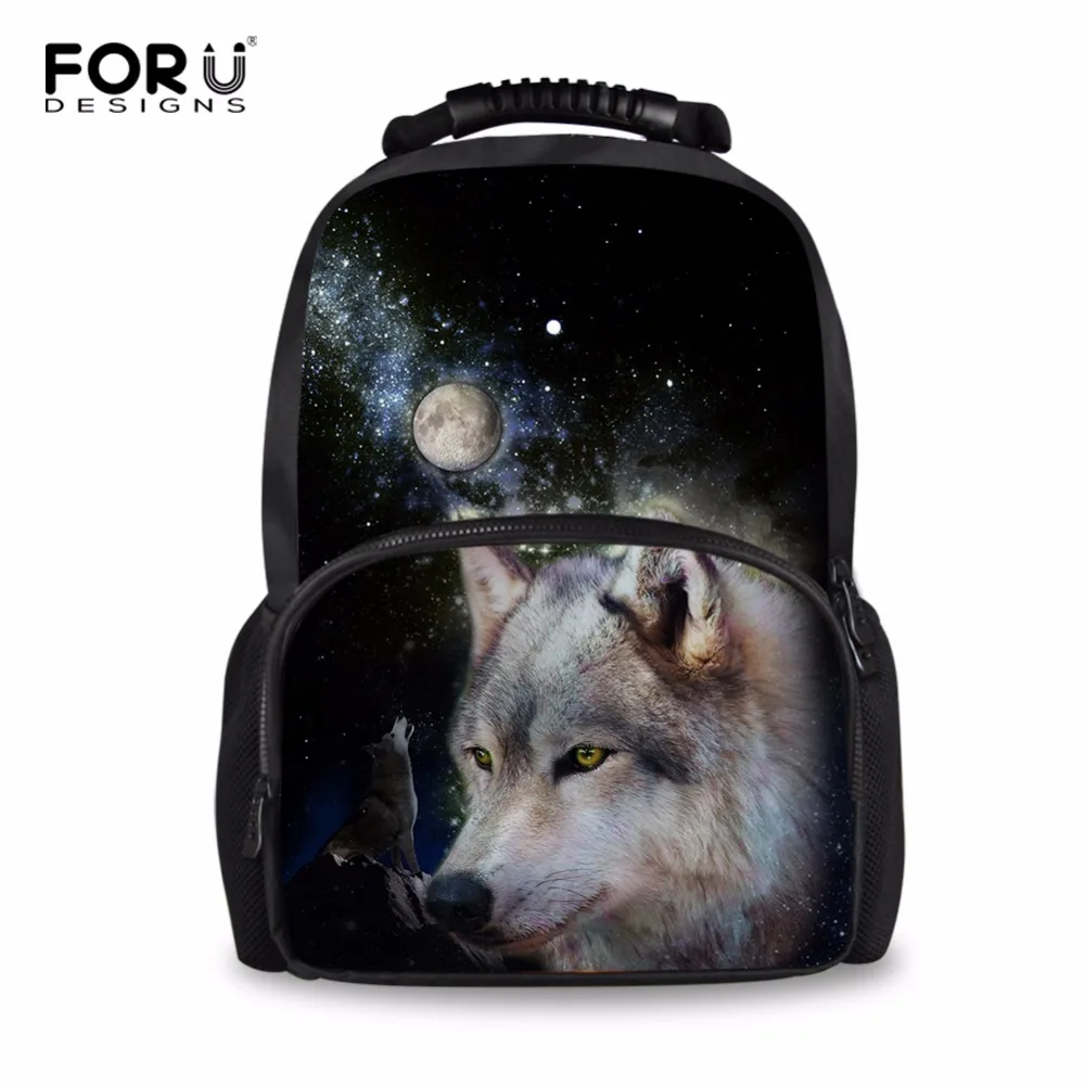 Рюкзак для ноутбука FORUDESIGNS мужские дорожные сумки школьный рюкзак классный волк