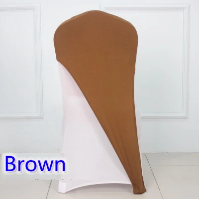 Чехлы для стульев из лайкры коричневого цвета универсальные чехлы свадебного