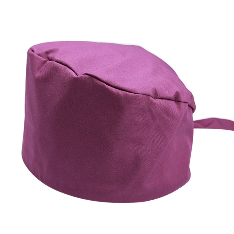 Dark Purple Модная хирургическая шляпа больница доктор хирургическая Регулируемый головной убор Размер Головные уборы для медсестер европейский и американский стиль рабочая одежда аксессуары - Цвет: Dark Purple