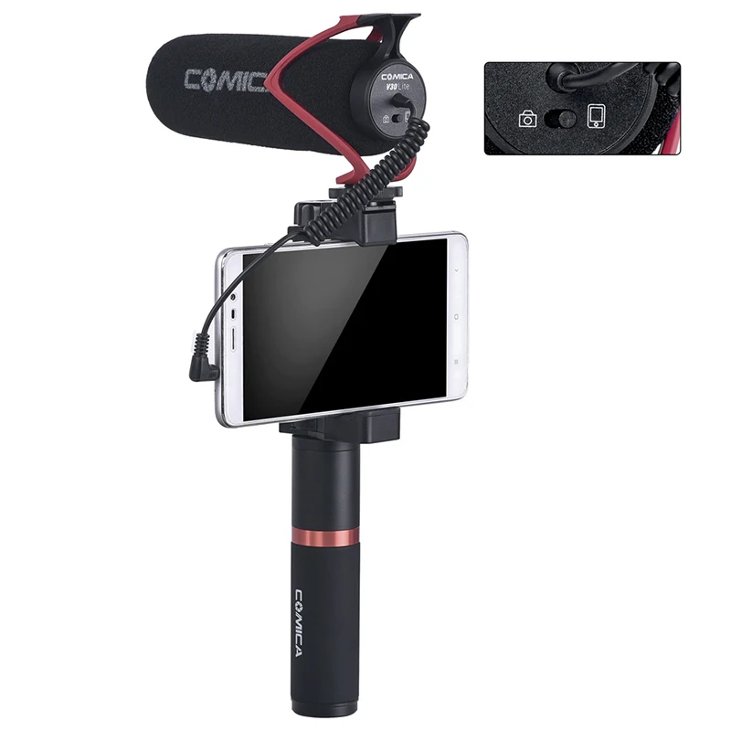 Микрофон Comica V30 Lite для видеозаписи записывающее устройство видеокамер Canon Nikon Sony