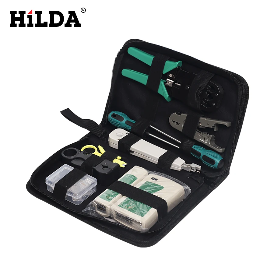 Небольшая электродрель HILDA 11 шт./компл. Портативный локальной сети Набор