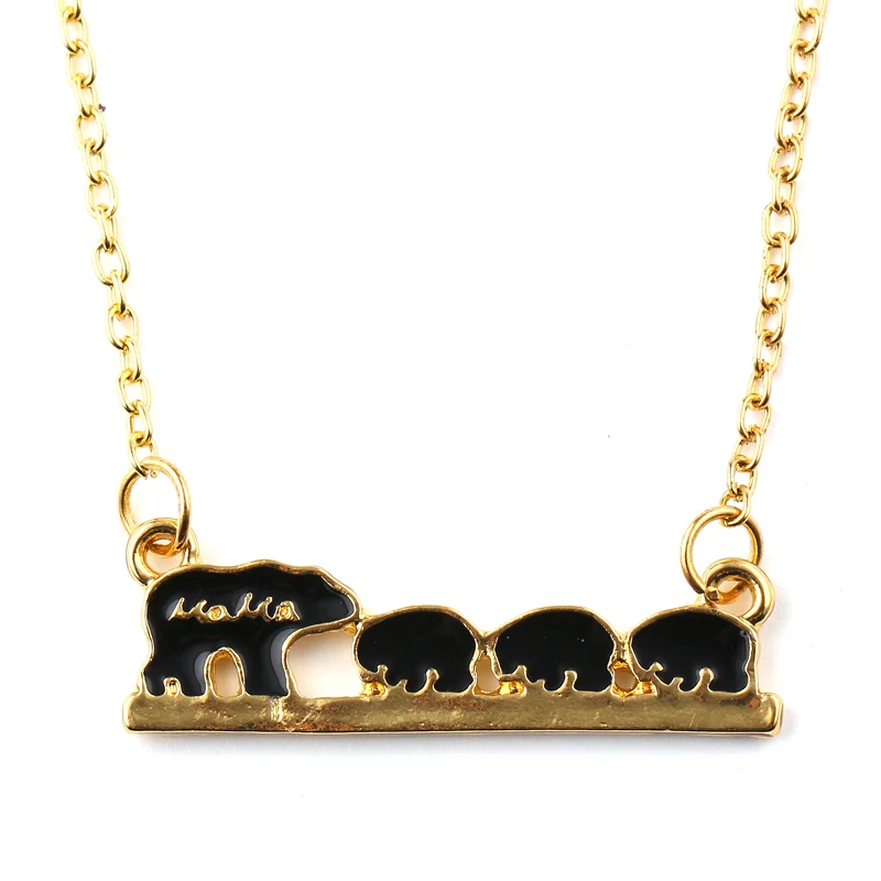 Модные очаровательные Для женщин Цепочки и ожерелья Jewelry &quotМама медведь&quot