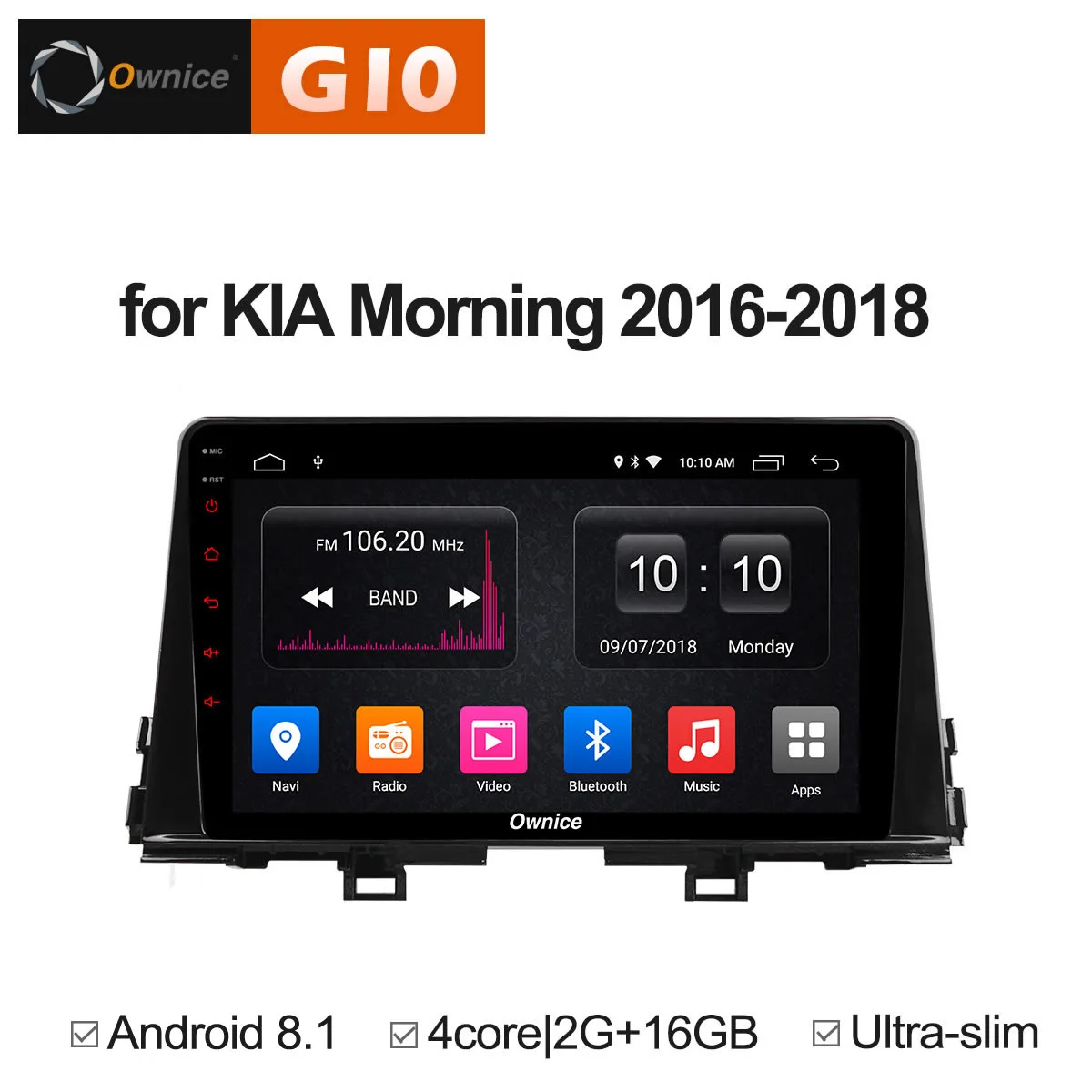 Ownice C500 + G10 Ocat Core Android 8 1 автомобильный DVD для Kia Picanto 2016 2018 и Утро 2017 радио аудиоплеер