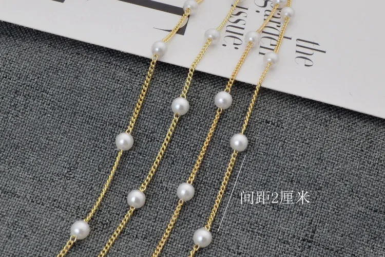 Серьги ручной работы DIY материал для серег латунная жемчужная Цепочка Из Бисера