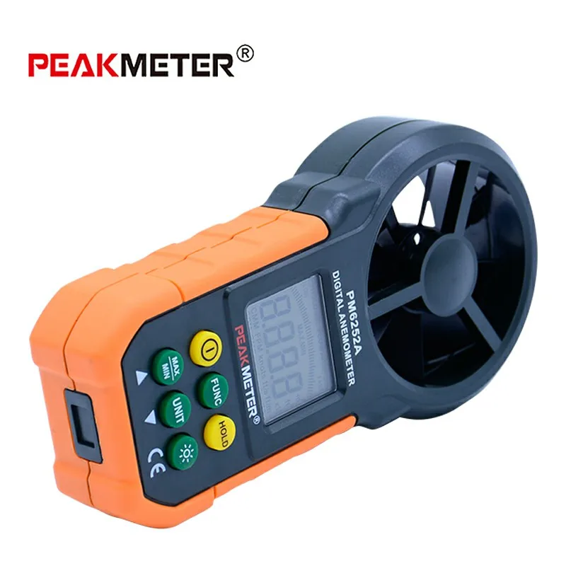 Цифровой анемометр PEAKMETER PM6252A ручной электронный измеритель скорости воздуха с