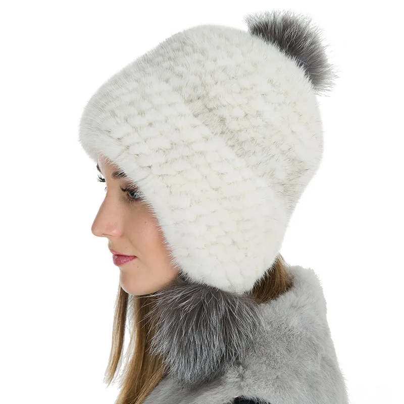 BF меховая шапка из натуральной норки для русской женщины зимняя теплая взрослых