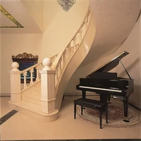 laeacco house interior piano stairs chandelier interior photographic backgrounds photography backdrop photocall photo studio
