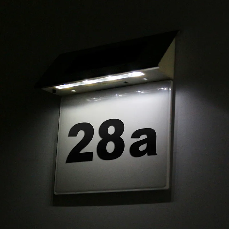 4 светодиодный датчик солнечного света из нержавеющей стали IP44 на солнечных