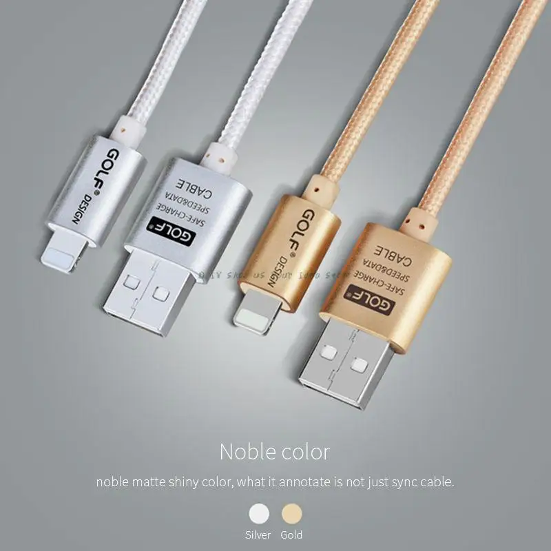 Синхронный зарядный кабель 2 4 A для GOLF data + чехол телефона iPhone 7 6 6S plus 5 5S плоский USB X