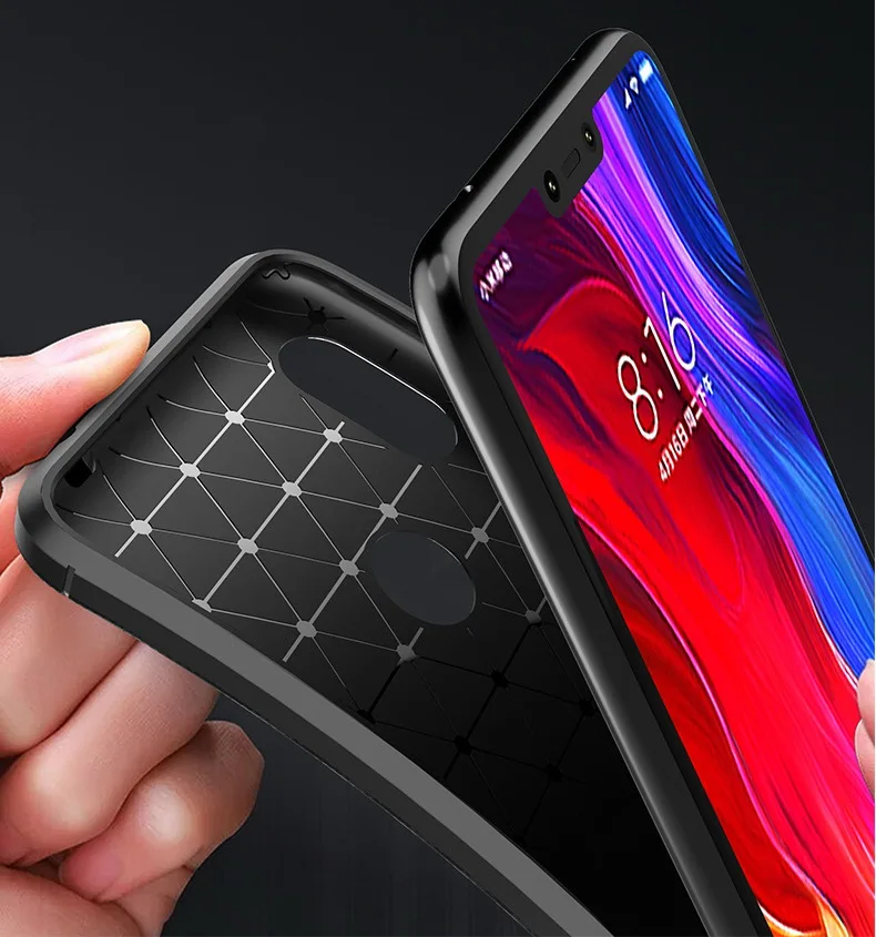 Роскошный деловой матовый чехол для Xiaomi Redmi Note 5 Pro Резиновый ТПУ силиконовый