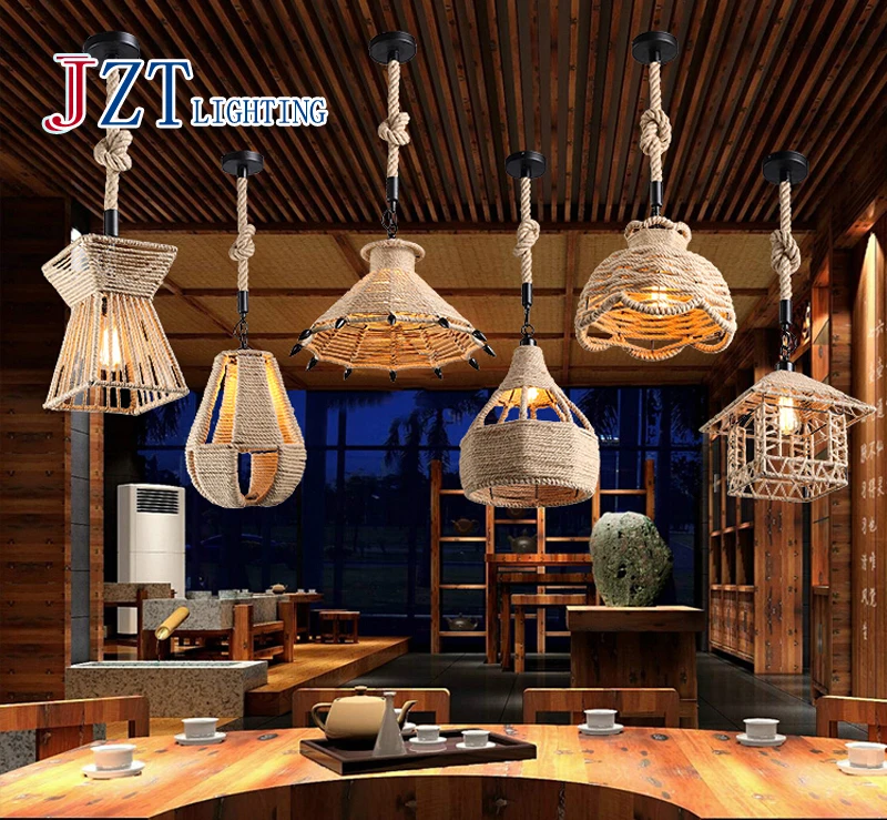 Американская винтажная Светодиодная лампа Z потолочный светильник для