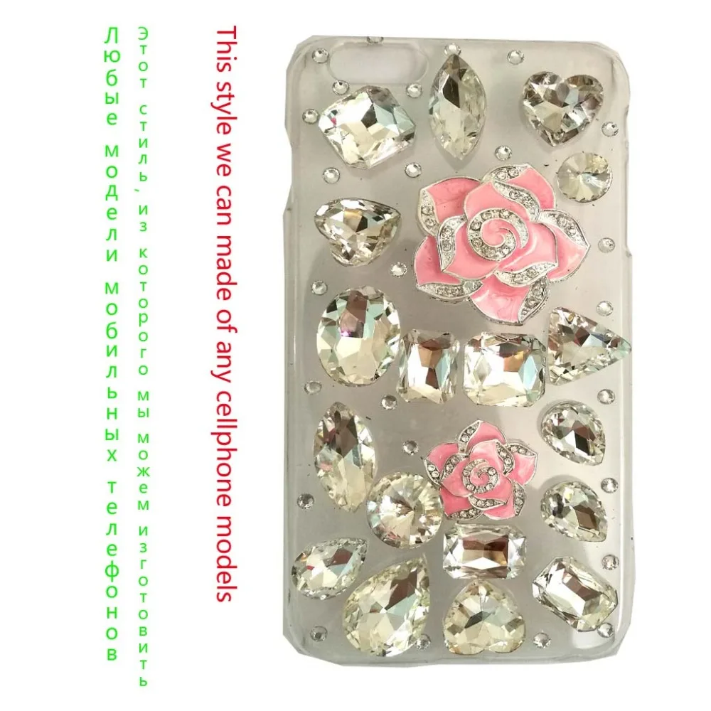 Для iphone 7 plus 6s 5S se 5c 4S роскошные 3d кристаллов алмаза цветок камелии искра