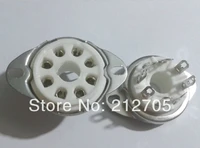 10pcs 8pin ceramic vacuum tube socket top mount octal valve base adapter
